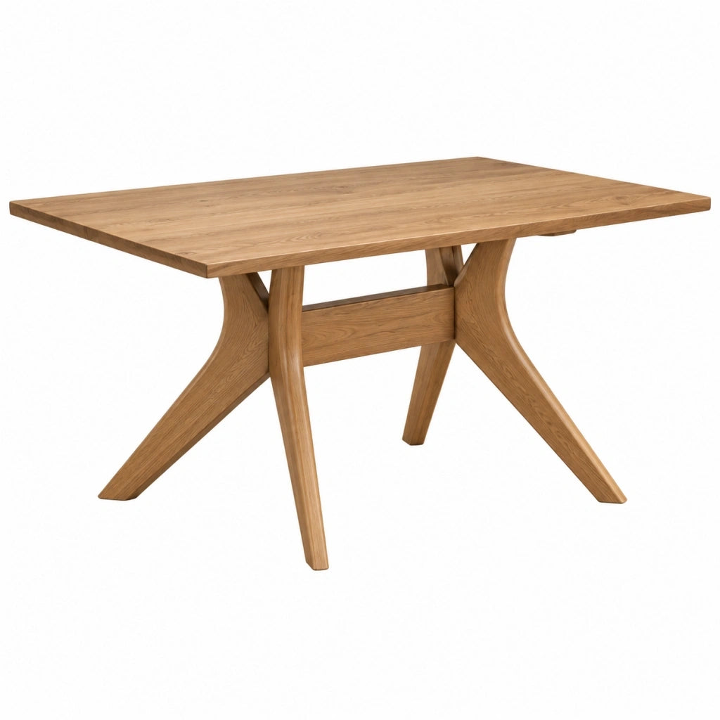 Tavolo da pranzo 180 x 90 x 75 cm in legno color rovere naturale - stile contemporaneo